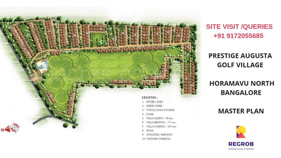 Prestige Augusta Golf Village Horamavu Bangalore Master plan
