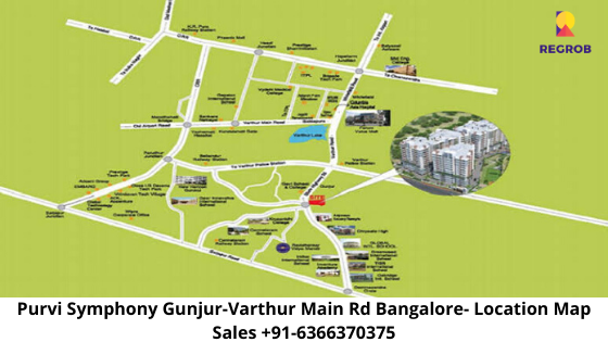 Purvi Symphony Gunjur-Varthur Main Rd Bangalore Location