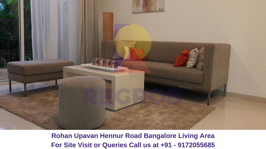 Rohan Upavan Hennur Road Bangalore Living Area