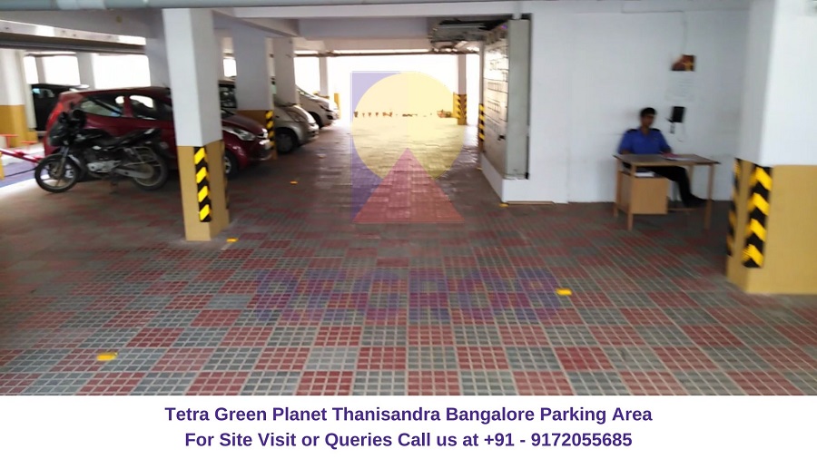Tetra Green Planet Thanisandra Bangalore Parking Area