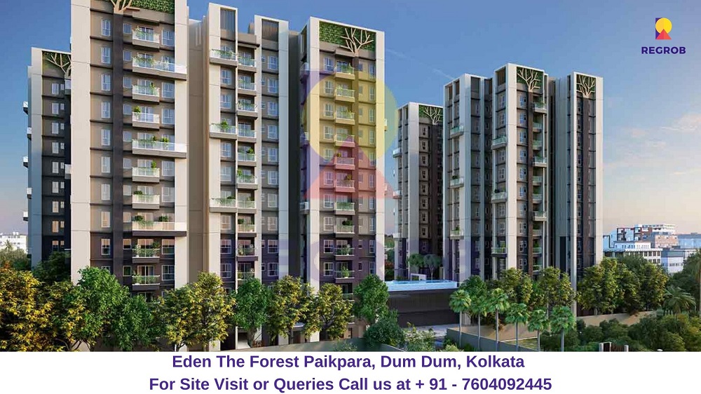 Eden The Forest Paikpara, Dum Dum, Kolkata Elevated View