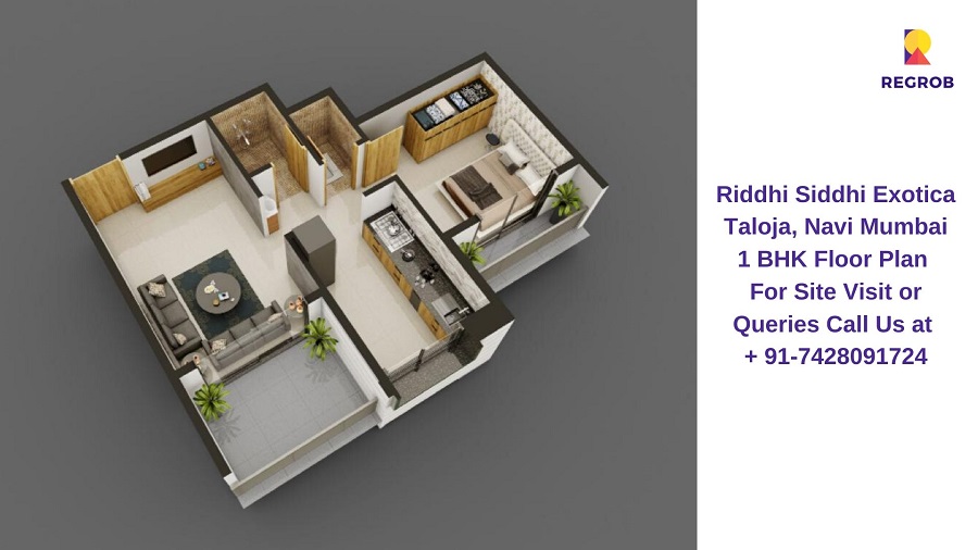 1 BHK Floor Plan