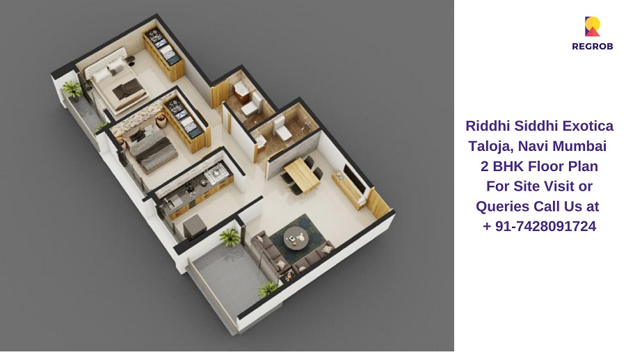 2 BHK Floor Plan