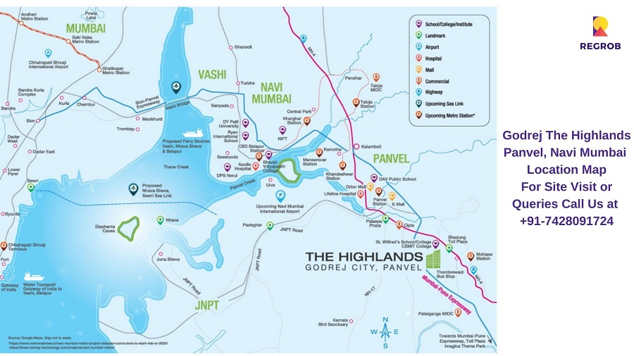 Godrej The Highlands Panvel, Navi Mumbai Location Map