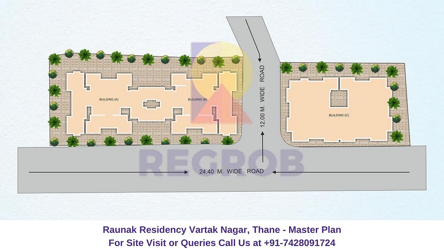 Raunak Residency Vartak Nagar, Thane Master Plan
