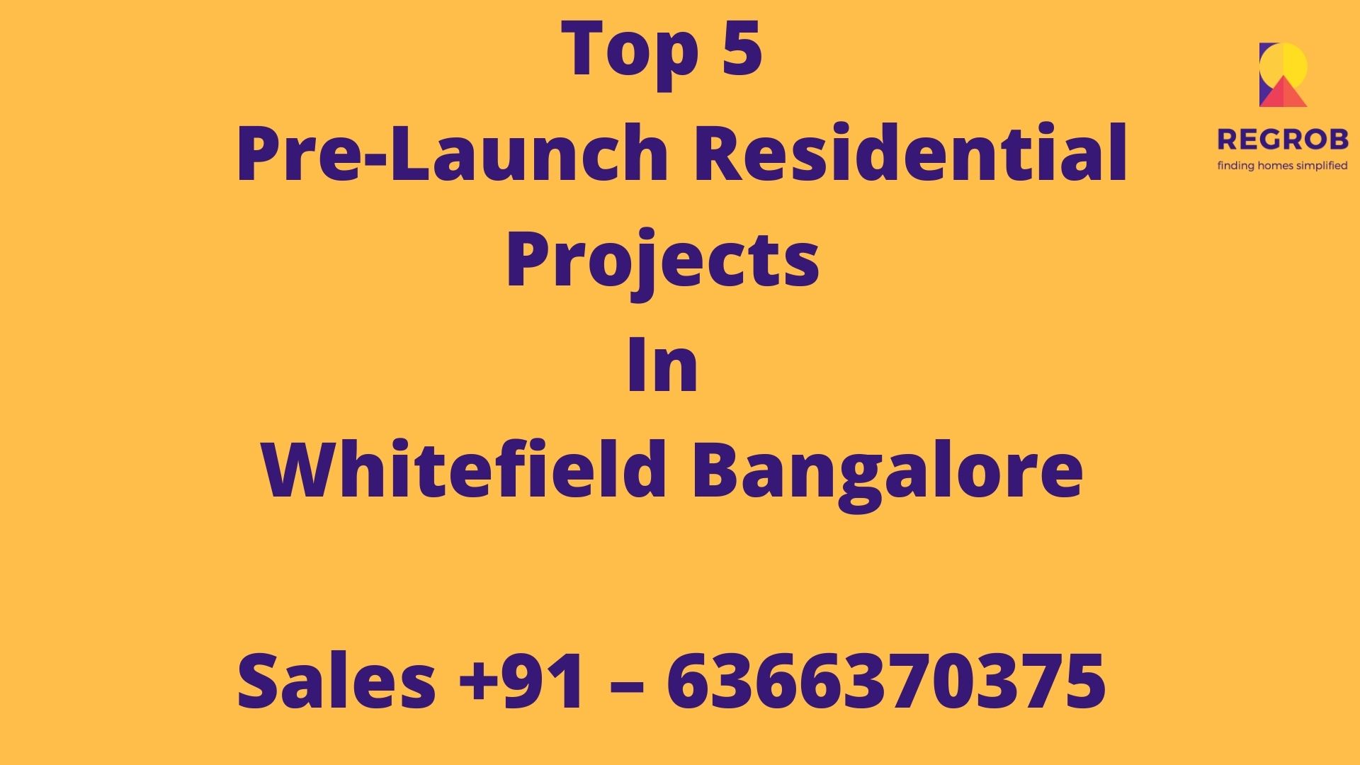 Top 5 Pre-launch Residential Projects in Bangalore