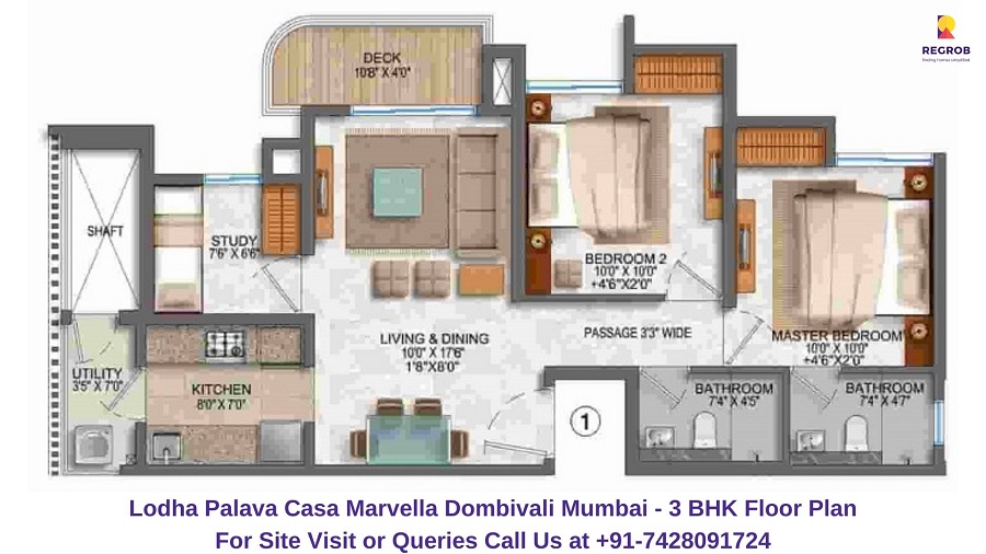 Lodha Palava Casa Marvella Dombivali Mumbai 3 BHK Floor