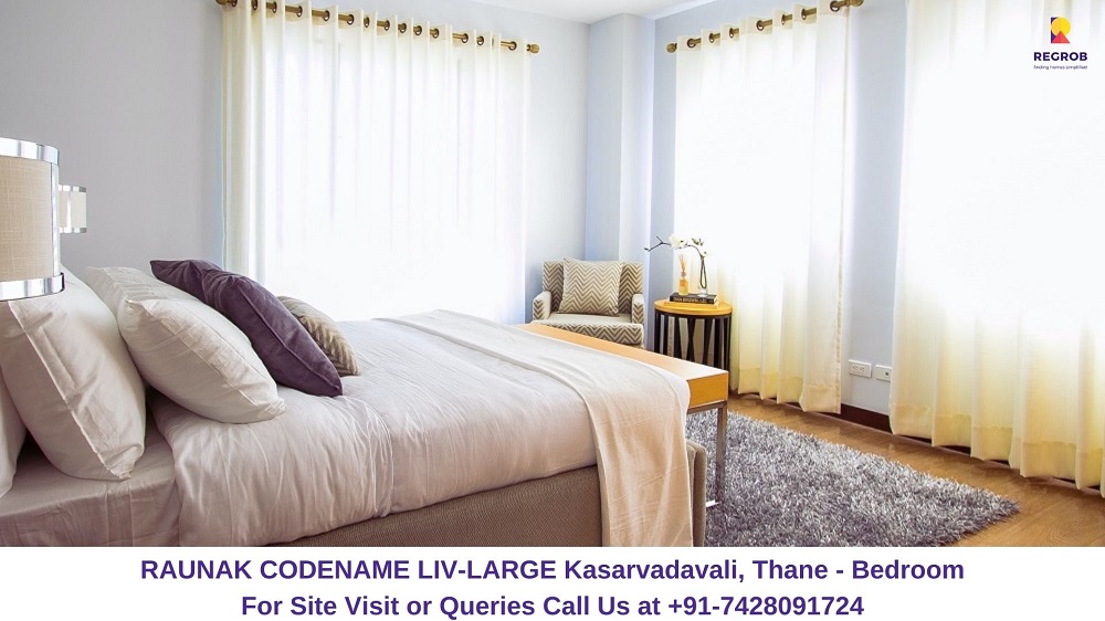 RAUNAK CODENAME LIV-LARGE Kasarvadavali, Thane Bedroom