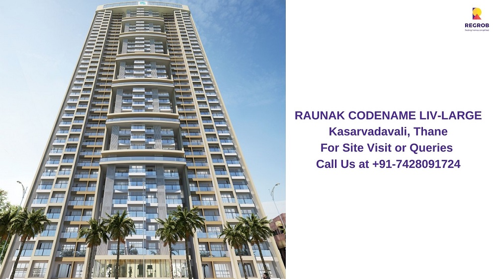 RAUNAK CODENAME LIV-LARGE Kasarvadavali, Thane Elevated View (1)