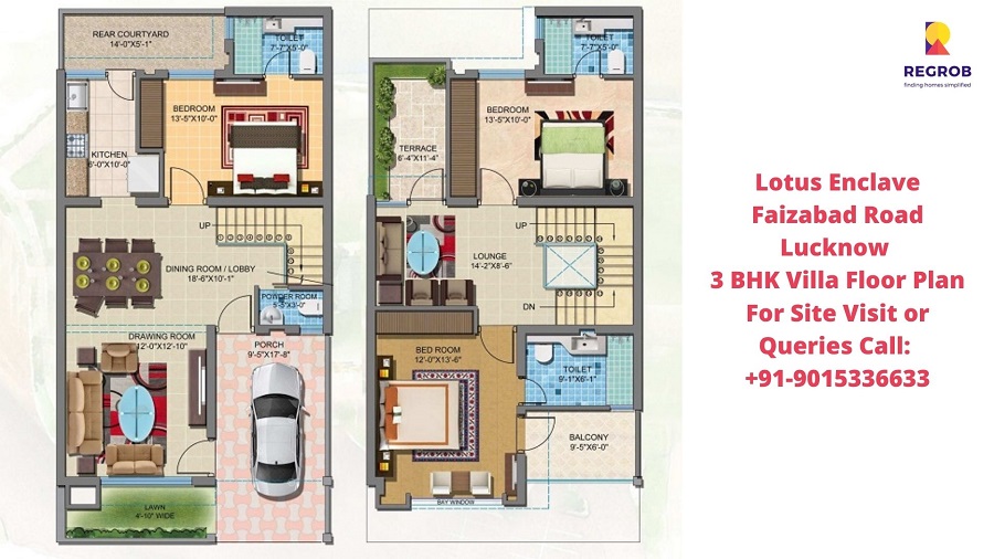 BBD Green City Lotus Enclave Villas Faizabad Road Lucknow 3 BHK Villa