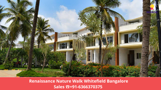 Renaissance nature walk  villa in whitefield 