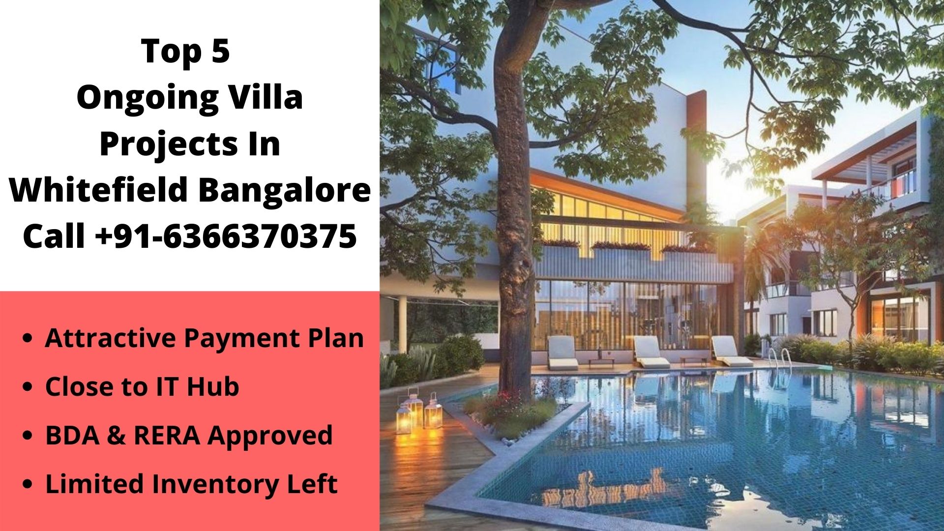 Top 5 Ongoing Villa Projects In Whitefield Bangalore Price, Reviews