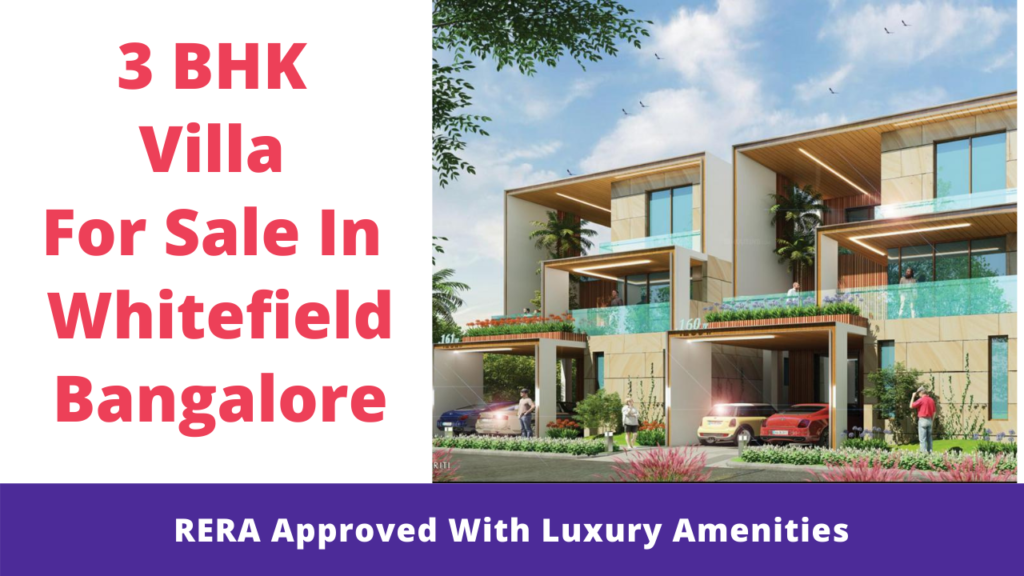 3 BHK Villa For Sale in Whitefield Bangalore Price, Brochure