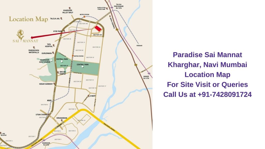 Paradise Sai Mannat Kharghar, Navi Mumbai Location Map