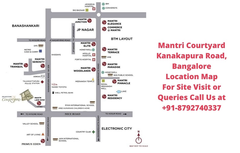 Mantri Courtyard Kanakapura Road, Bangalore Location Map Regrob