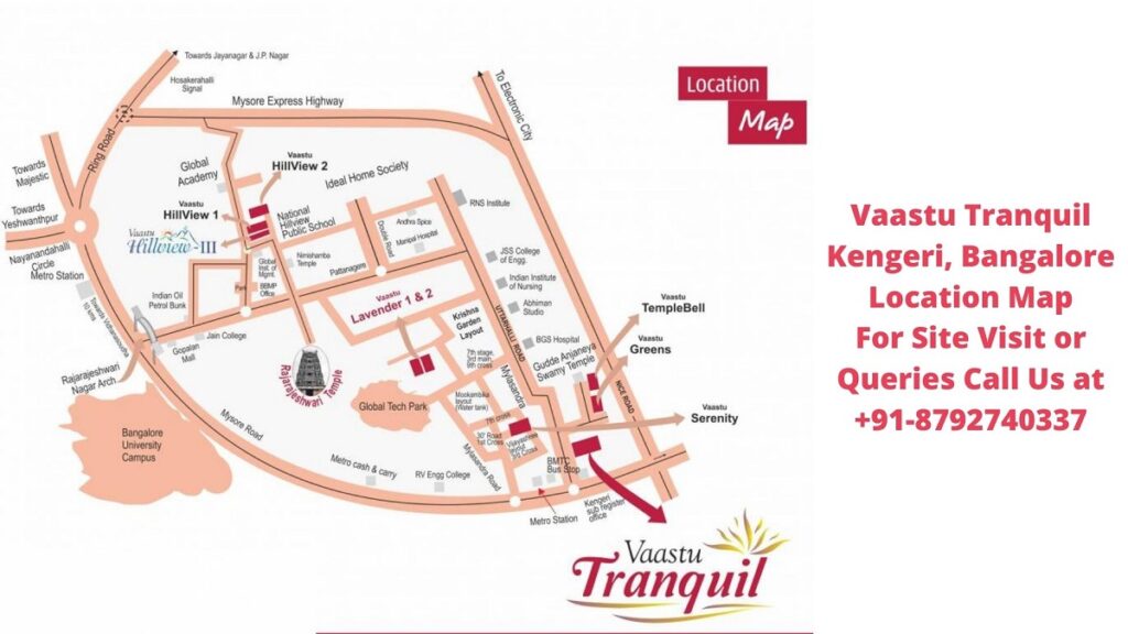 Vaastu Tranquil Kengeri, Bangalore Location map