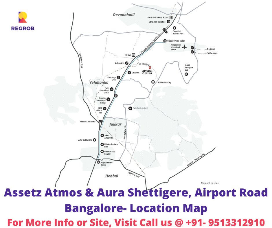 Assetz Atmos & Aura Location Map